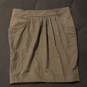 Brunello Cucinelli Gray midi wool Skirt